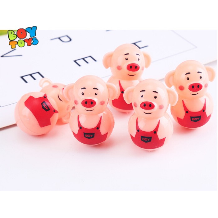 Đồ chơi lật đật mini heo Piggy dễ thương cho bé