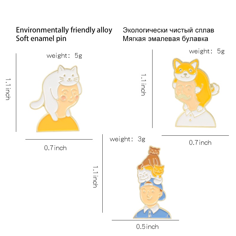 Ghim Cài Áo Hình Động Vật Đáng Yêu