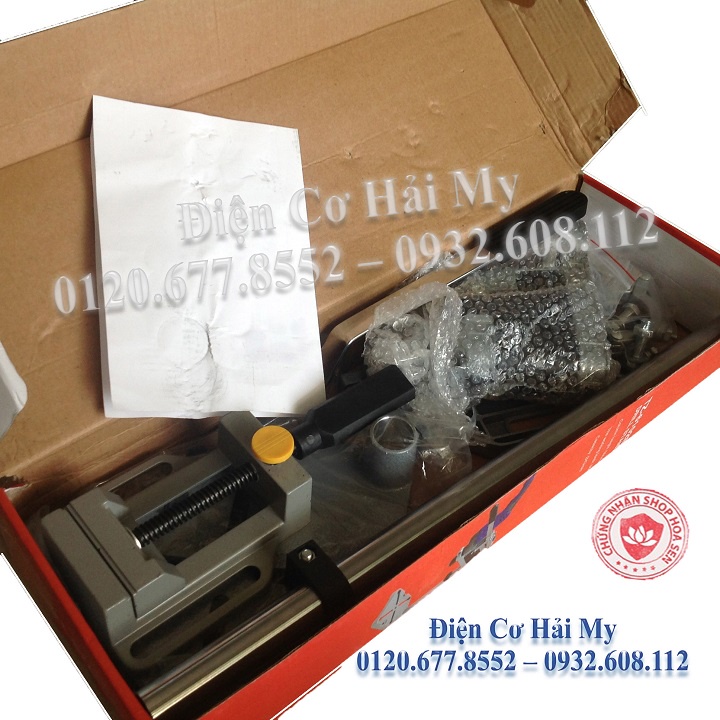 Khung máy khoan TZ6102B kèm eto - Đế kẹp 2 bàn kèm ê tô - Giá đỡ máy khoan, bộ chuyển đổi máy khoan