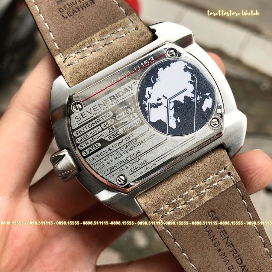 Đồng Hồ Nam  - Automatic - Hộp Gỗ, Sách, Thẻ Bảo Hành 2 năm , Khăn, Dây Cao Su Cao Cấp Tặng Kèm