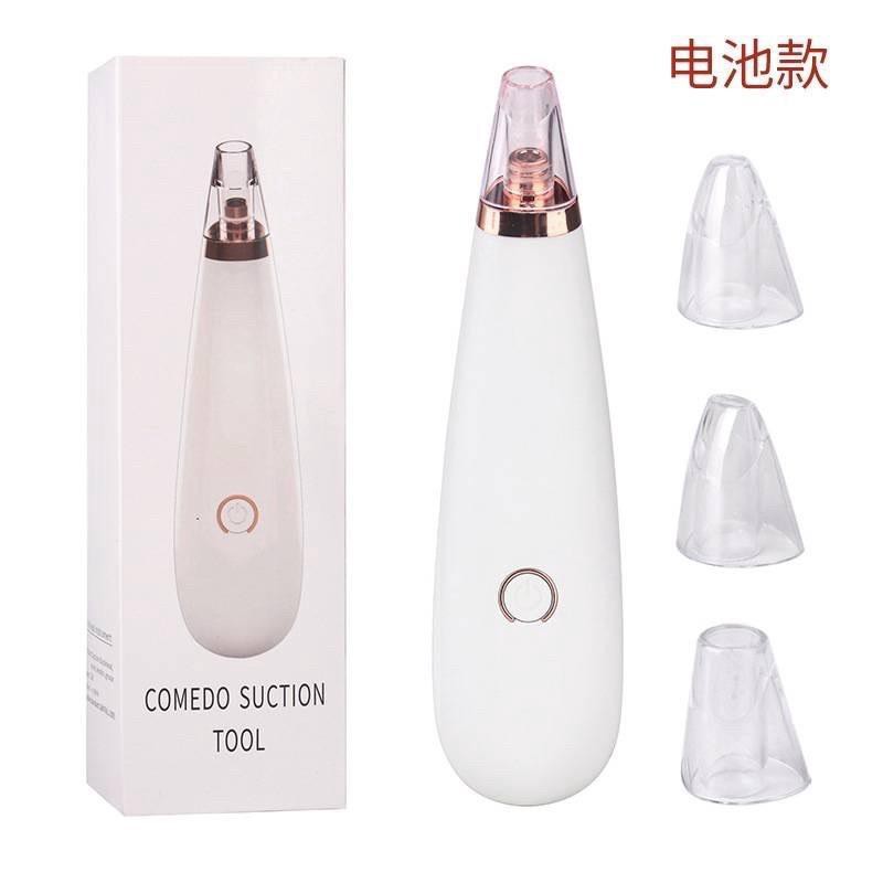 Máy hút mụn cầm tay cao cấp Black head beauty tester lực hút mạnh thiết kế nhỏ gọn, dùng pin tiện lợi, ko cần sạc điện