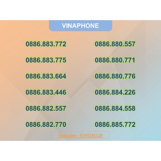 SIM VINAPHONE. SIM SỐ ĐẸP - SIM CẶP ĐÔI - SIM DỄ NHỚ