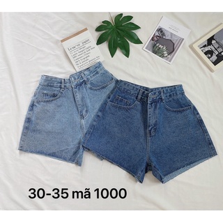 Short jean nữ trơn size đại S-35