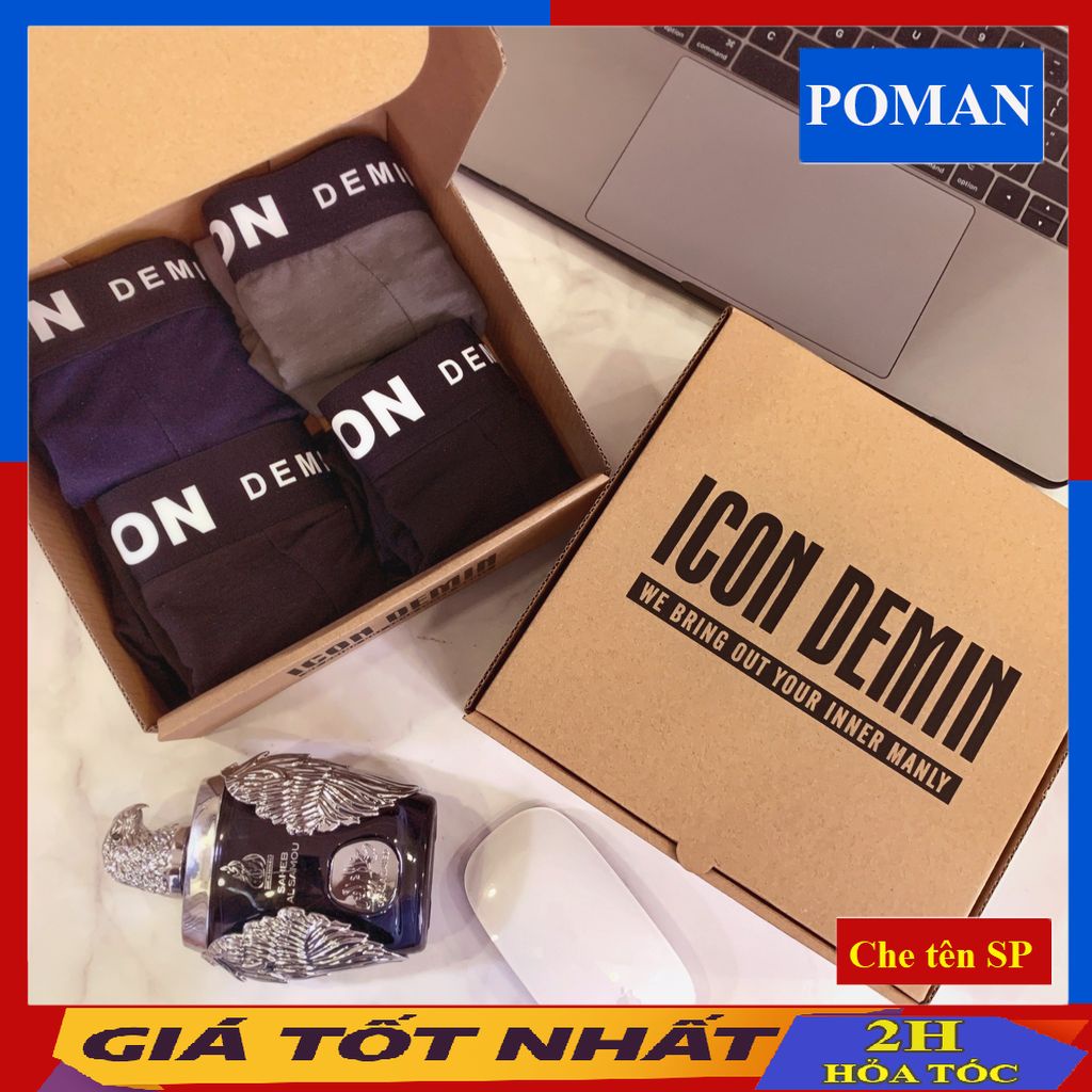 COMBO 4 QUẦN LÓT NAM THUN LẠNH CAO CẤP-QUẦN SỊP NAM CO DÃN 4 CHIỀU-POMAN