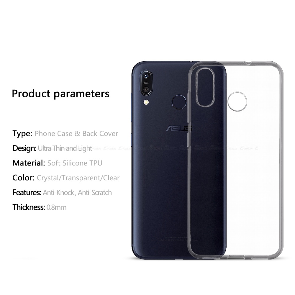 Ultra Ốp Điện Thoại Tpu Mềm Trong Suốt Siêu Mỏng Cho Asus Zenfone Max Plus Pro M1 M2 Zb570Tl Zb555Kl Zb602Kl Zb633Kl