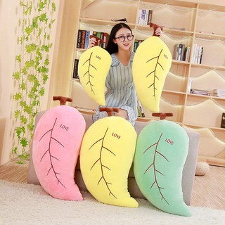 Gối nhồi bông vải cotton mềm mại hình chiếc lá xinh xắn