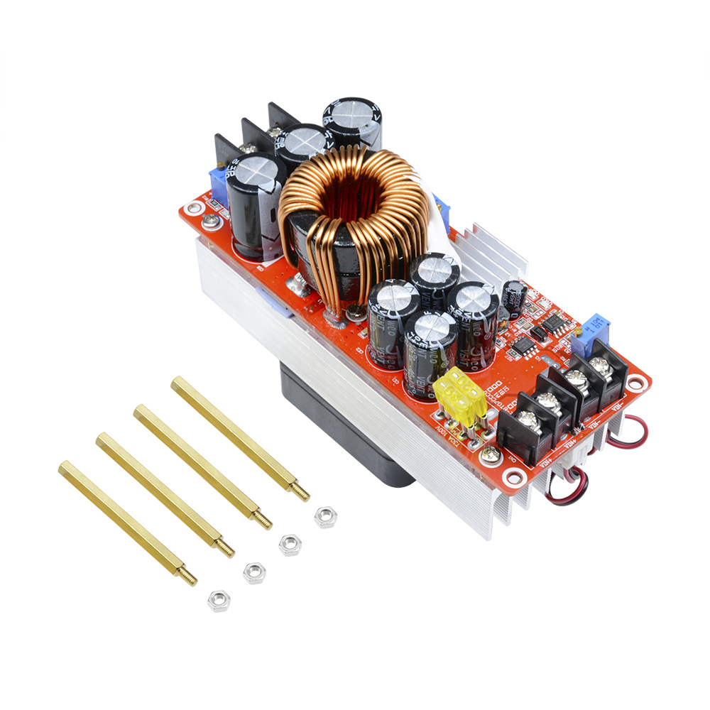 Bảng mạch tăng dòng và điện áp pcbfun DC-DC 1500W 30A 10-60V qua 12-97V