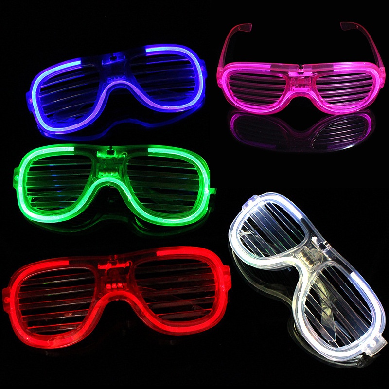Kính mắt gắn đèn led phát sáng nhiều màu sắc vui nhộn cho bé