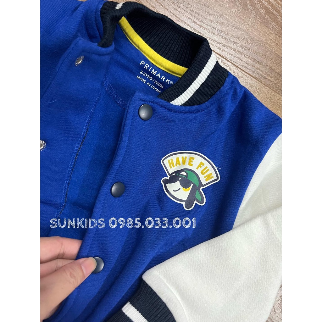 Áo bomber Xanh dương cún đeo kính