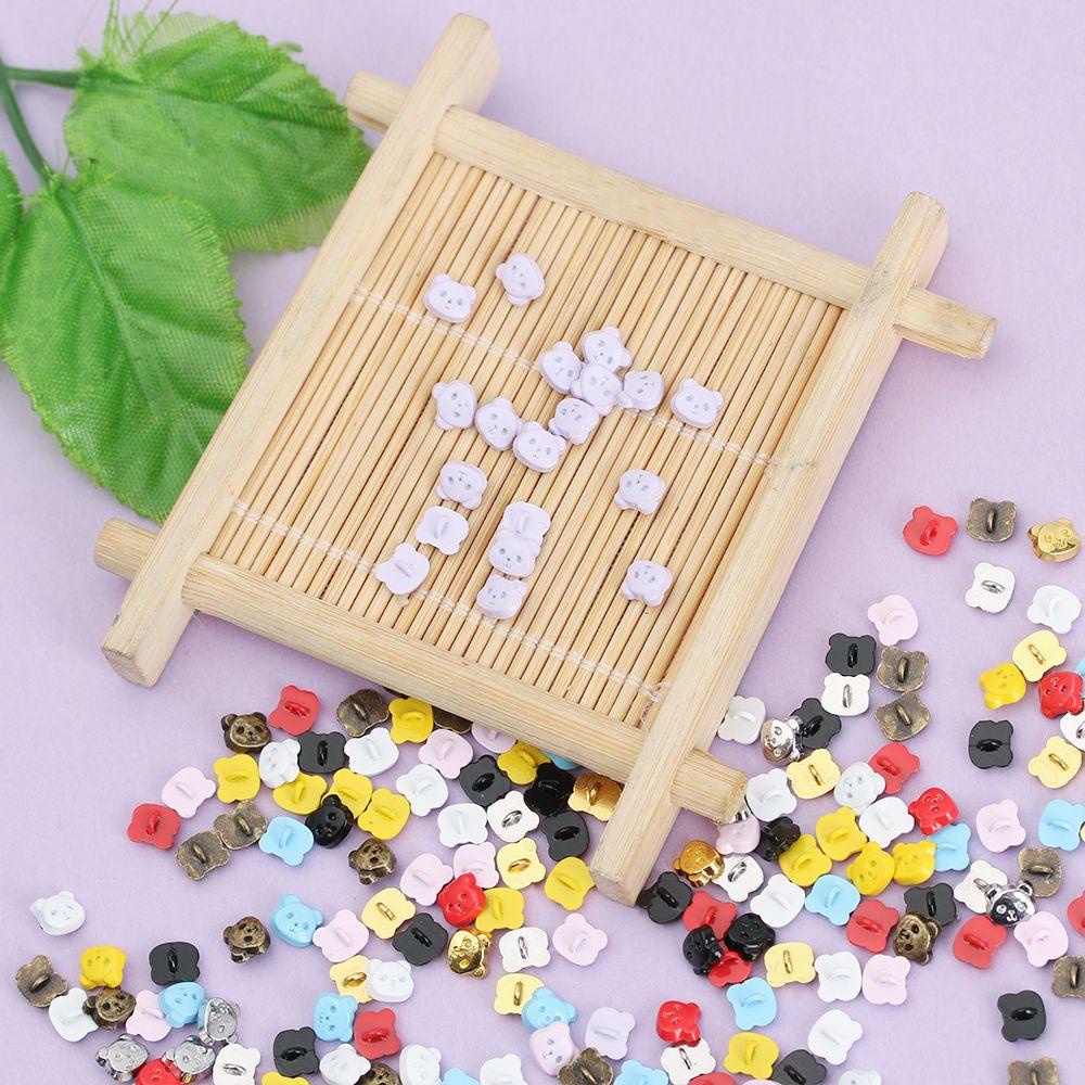 RAINBOW 20 Nút Áo Hình Gấu Trúc Cho Trang Trí Búp Bê