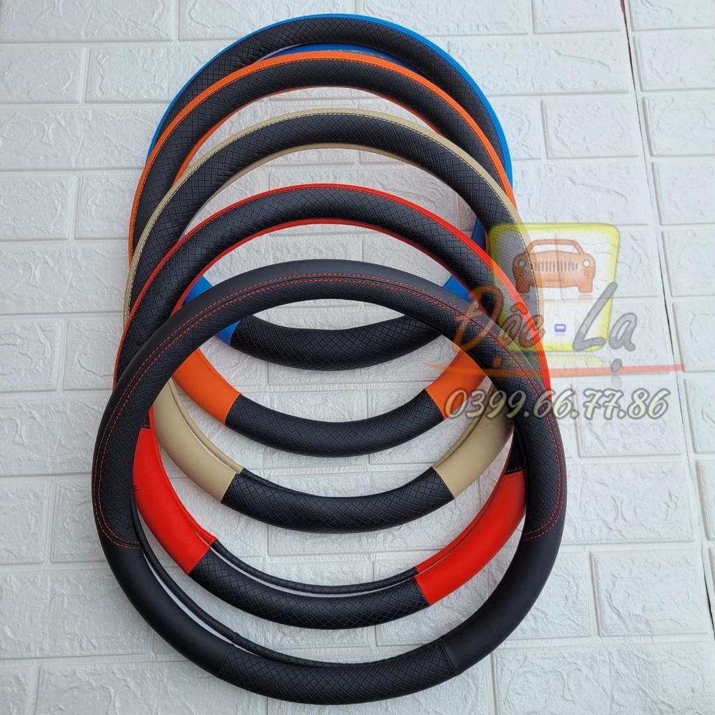 Bọc Vô Lăng Da PU Cao Cấp - Da Mềm Mại Chắc Tay Khi Đánh Lái