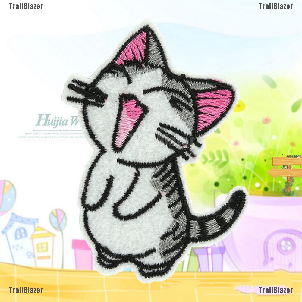 Sticker Ủi Thêu Hình Mèo Dễ Thương