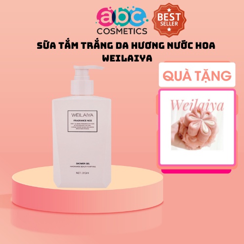 Sữa tắm trắng da toàn thân cho làn da trắng hồng mịn màng Weilaiya Chính Hãng 312ml