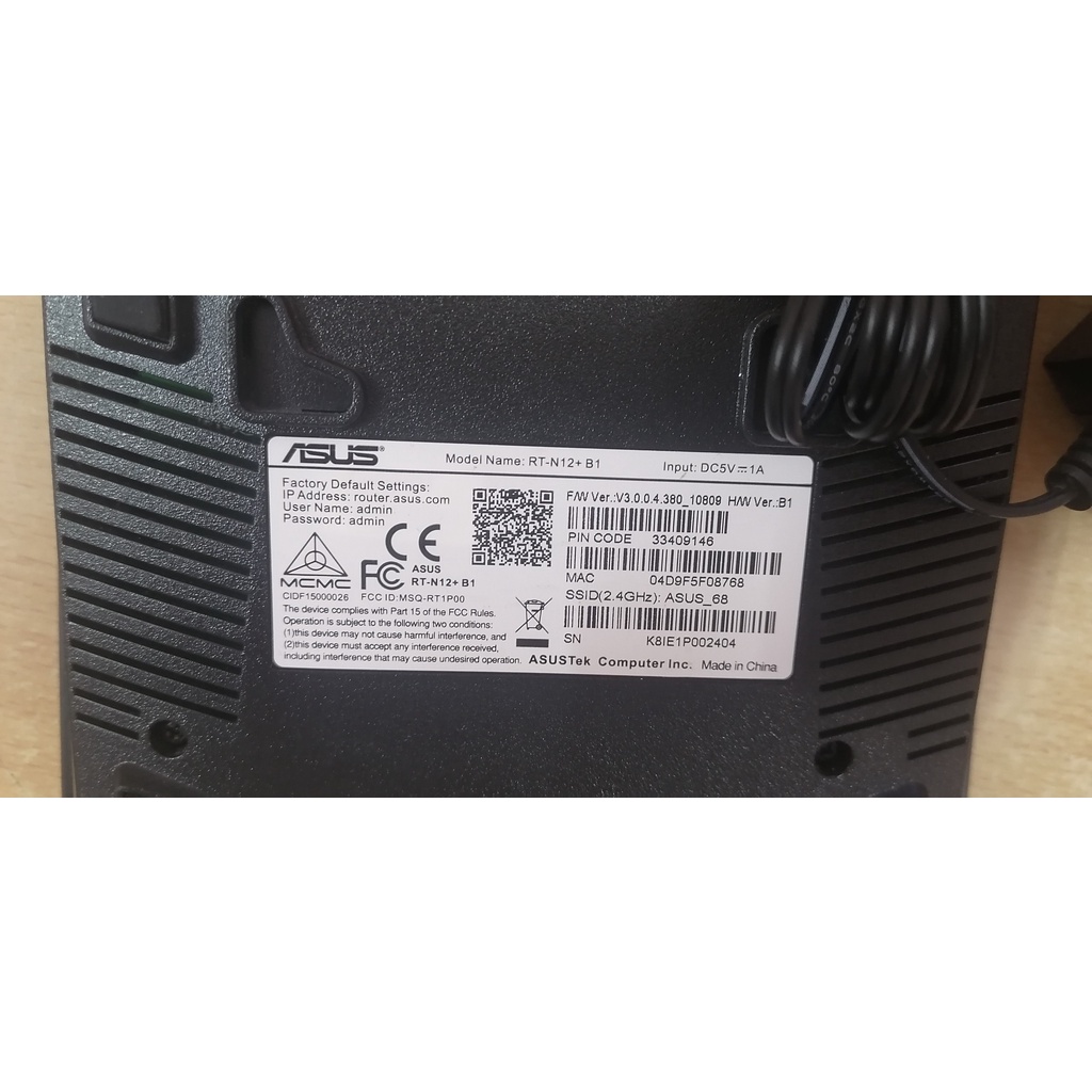 Bộ Phát Wifi ASUS RT-N12  Wireless 300Mbps 2 Râu - Hàng Chính Hãng .