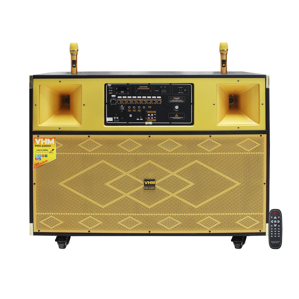 LOA ĐIỆN PRO AUDIO GD215-3000 Hát karaoke gia đình, du lịch, hội nghị, trợ giảng ngoài trời, ....