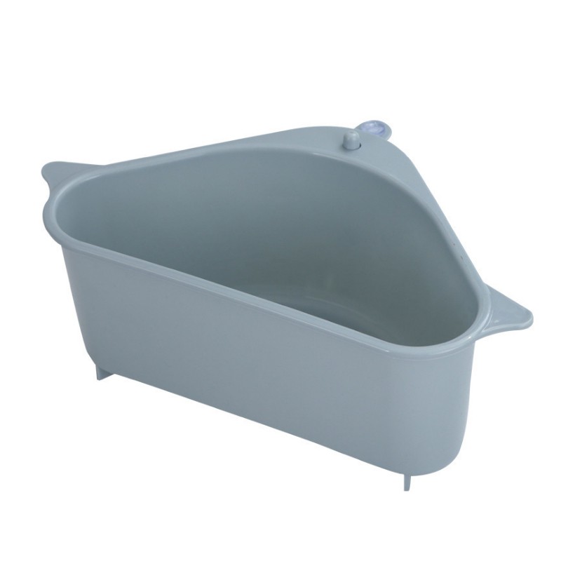 Rổ thoát nước gắn bồn rửa chén có cốc hút chắn chắn đa năng đựng đồ gọn gàng