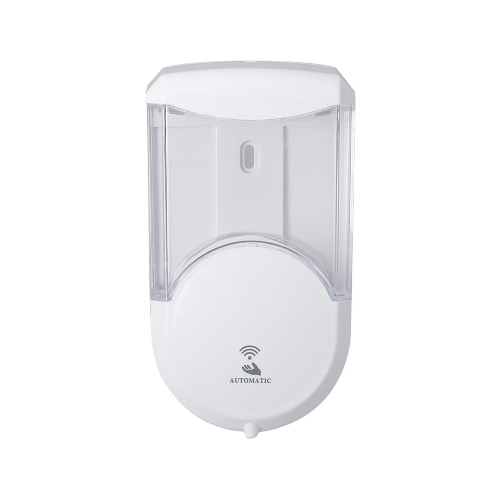 HomeBase MOYA Bình đựng dầu gội, sữa tắm treo tường cảm ứng 600ML N11.5xS8xC20cm màu trắng trong