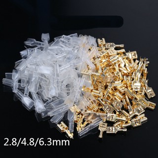 Set 50 đầu nối dây loa ô tô bằng đồng thau 22-16 AWG 2.8/4.8/6.3mm
