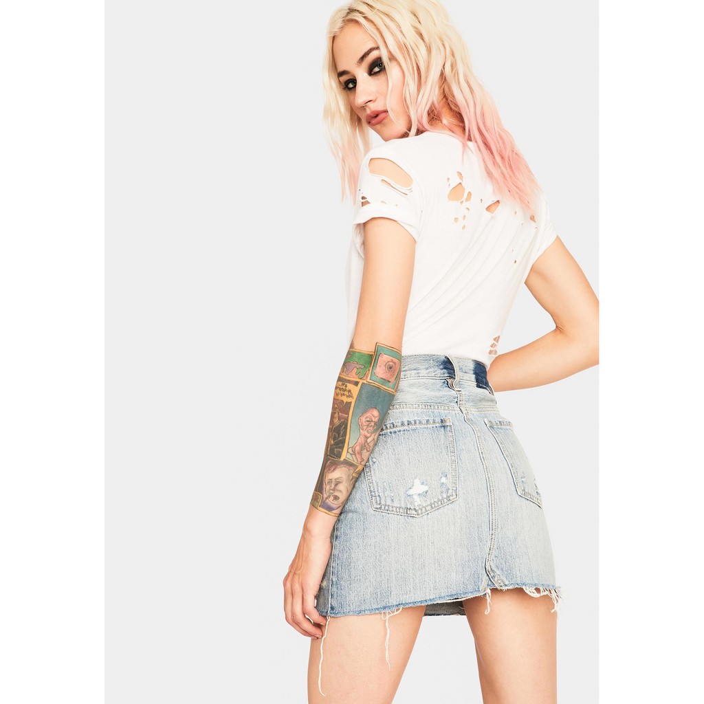 Chân váy jeans Daz xuất xịn