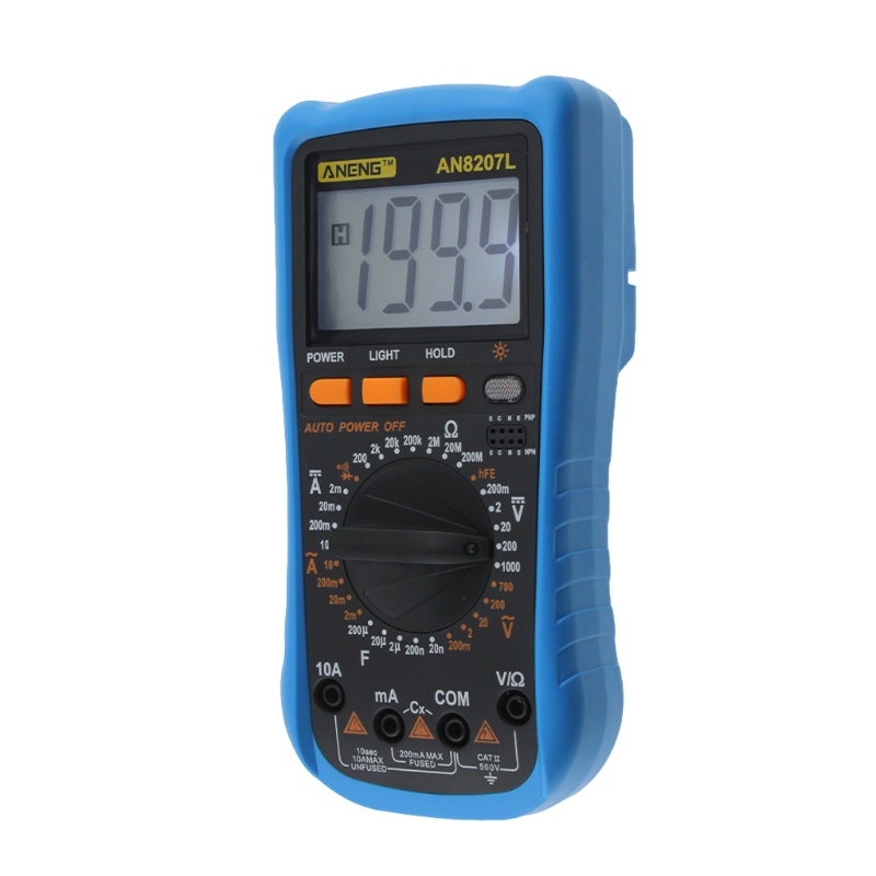 Đồng Hồ Vạn Năng Kỹ Thuật Số Whi AN8207L Đếm 2000 Số AC / Cho Dòng Điện DC