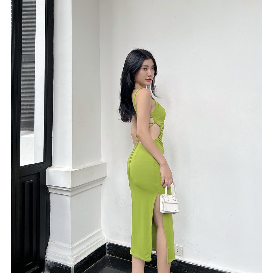 BBSTORE'S Đầm Body Hai Dây  Hở Lưng Cực Xinh Thích Hợp Đi Tiệc Dạo Phố  - D1004