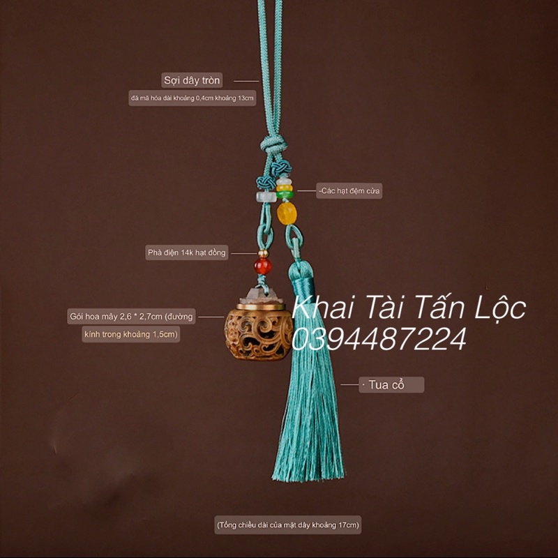 MÓC TREO TÚI HƯƠNG GỖ ĐÀN HƯƠNG PHONG THUỶ LƯU TRỮ HƯƠNG MANG TÀI LỘC , BÌNH AN