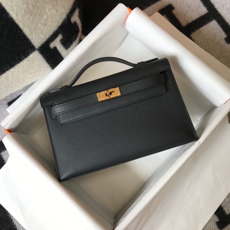 Túi xách nữ Hermes HM Mini Kelly size 22 khoá vàng da thật cao cấp