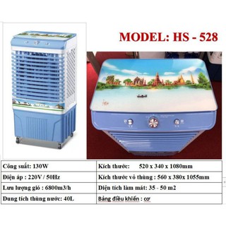 quạt làm mát hs528 siêu mát siêu rẻ