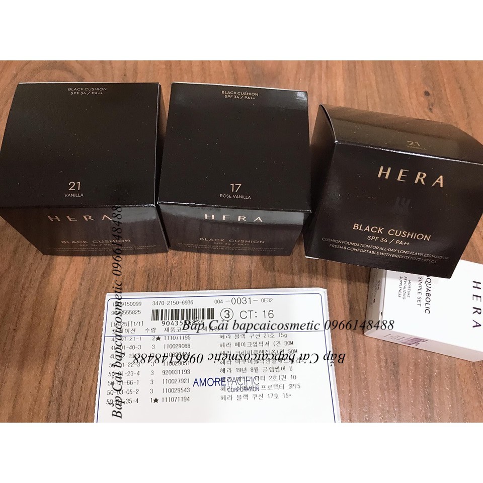 MBC Phấn nước Hera Black SPF34/ PA++/ UV Mist Cover SPF50+ PA+++/Black cushion new layerless matte | BigBuy360 - bigbuy360.vn