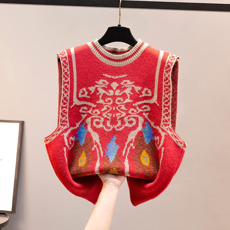 Áo len nữ , Áo Ghi Lê Len Họa Tiết Hàng Quảng Châu Dày Đẹp | BigBuy360 - bigbuy360.vn