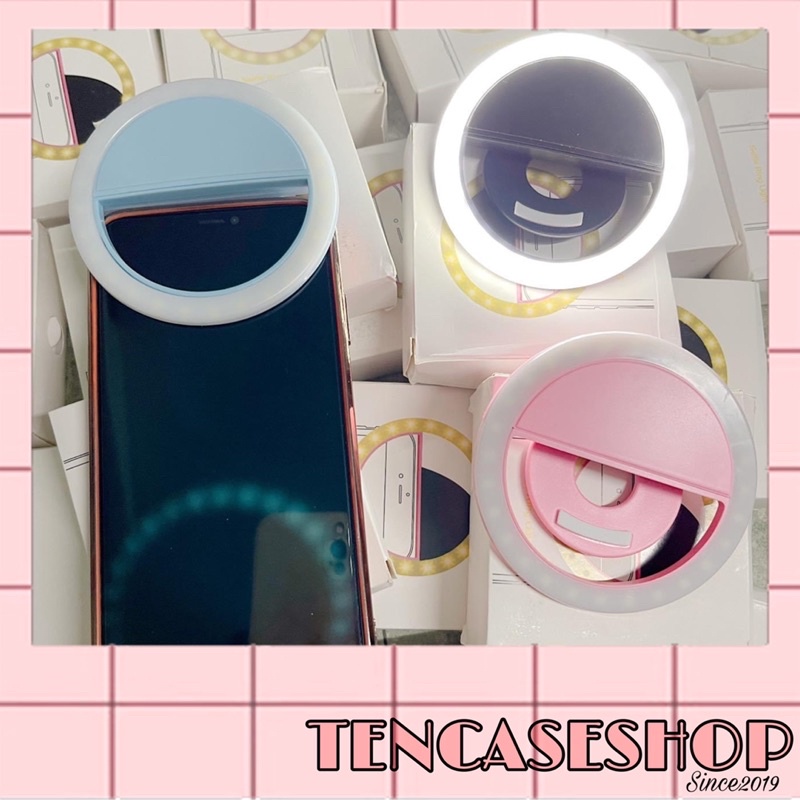 Đèn LED Selfie tạo ánh sáng mịn khi chụp ảnh điều chỉnh 3 mức sáng đèn - có tặng kèm dây sạc pin