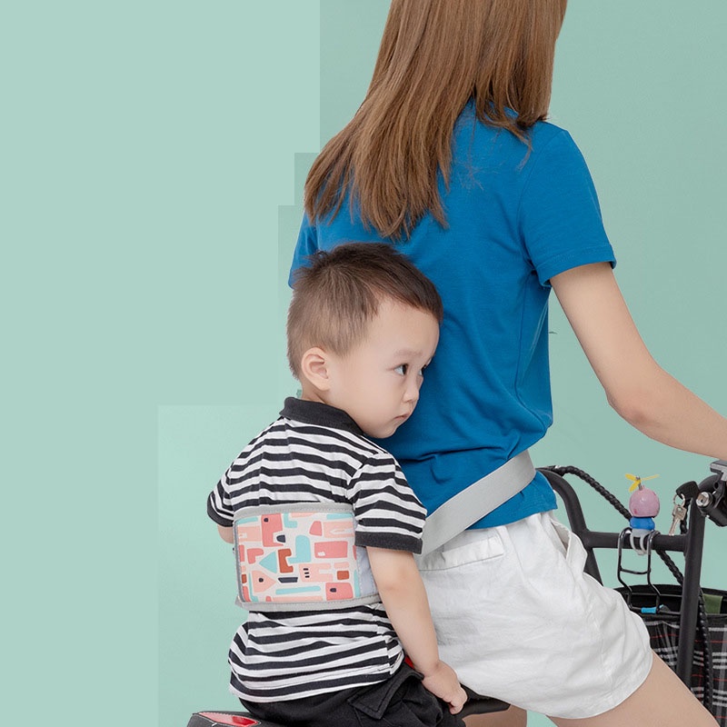 Đai Đi Xe Máy An Toàn Cho Bé Từ 1-10 Tuổi Chống Ngã Đeo Vai Thắt Lưng Đai Ngực Xe Điện Xe Đạp Thoáng Khí