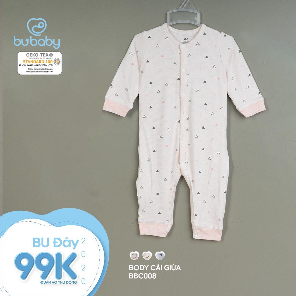 [CHÍNH HÃNG] Body dài tay cài giữa Joyful BSR210200 Bu