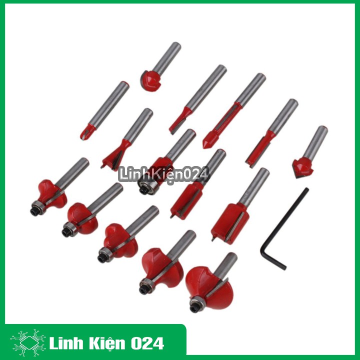 Bộ Mũi Soi Gỗ Đa Năng Gồm 12 Mũi (Mũi Đánh Phay)