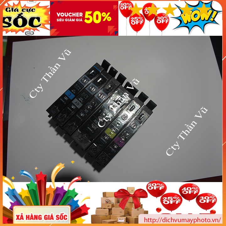 Bộ thỏi mực hãng mã 380 381 cho Canon TS và Canon MG 6230 6130 hàng chuẩn bền đẹp chất lượng Kholinhkienmayin