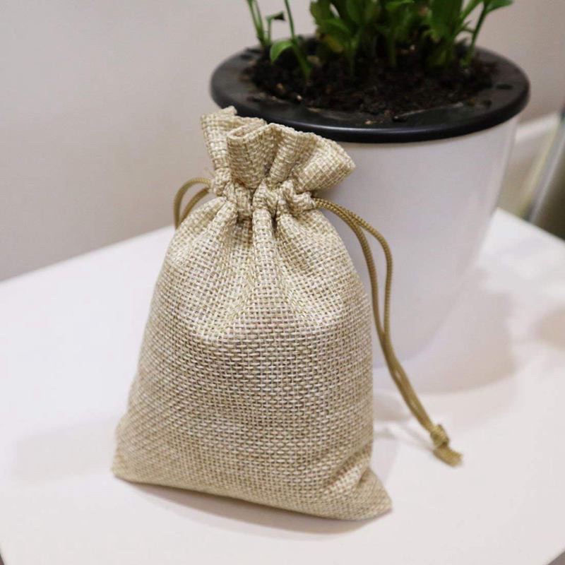 [ComBo] Set 50 túi vải nhỏ dây rút mini, đựng phụ kiện trang sức, hạt thơm tiện dụng