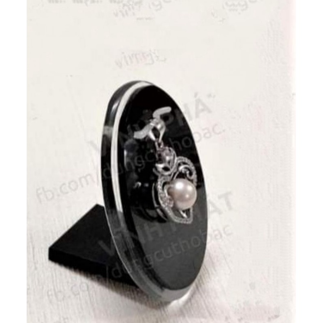 Đế mica tròn trưng mặt dây chuyền 6cm