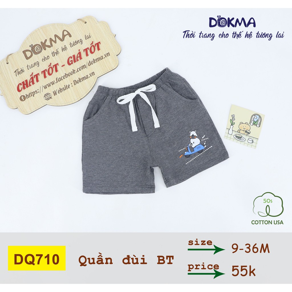 Dokma - Quần đùi bé trai BT 9-36M DQ710