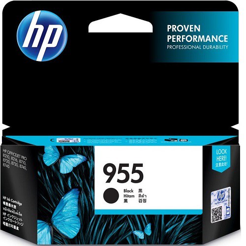 Mực in HP 955 Black Original Ink Cartridge (L0S60AA) - Hàng Chính Hãng