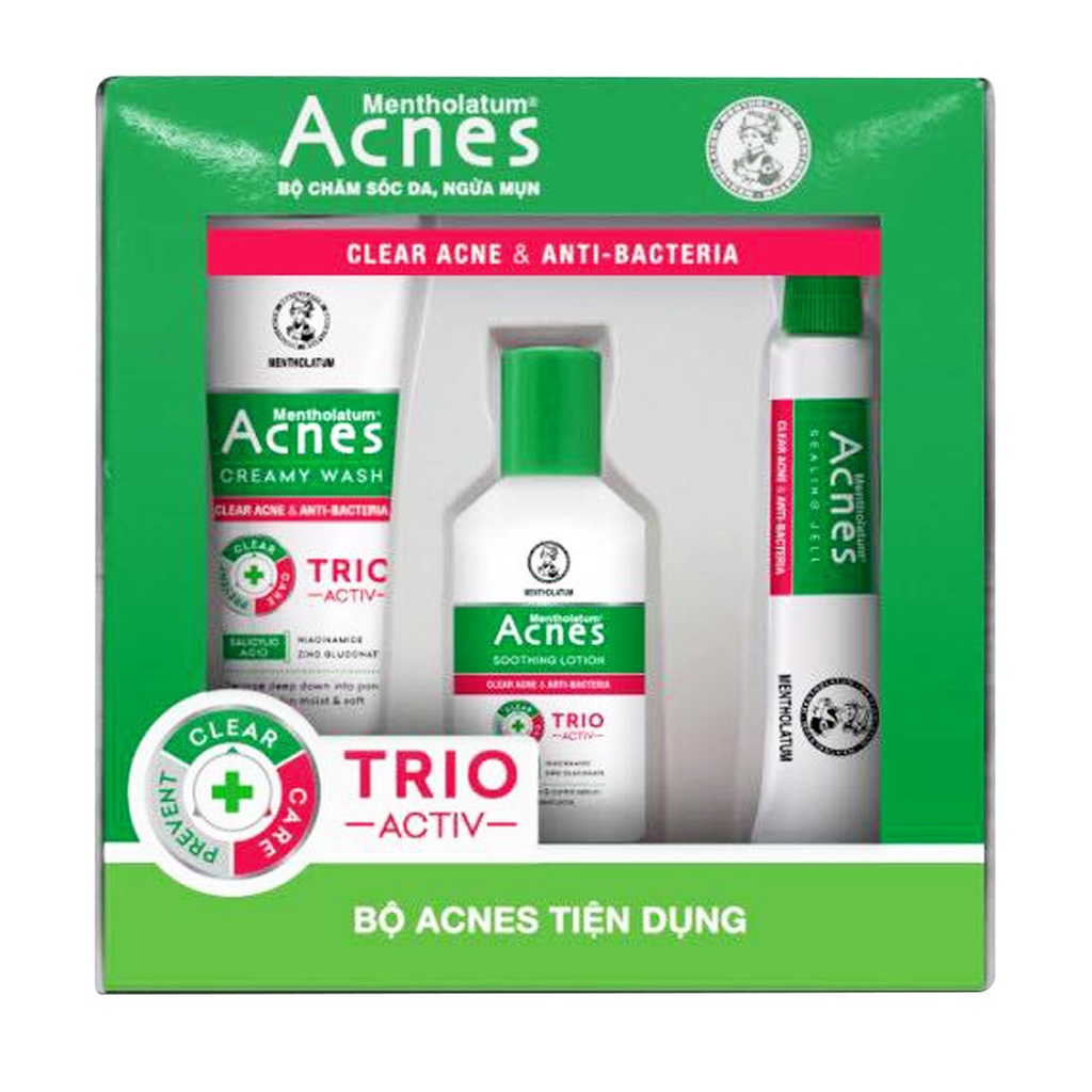 Bộ Acnes Chăm Sóc Dành Cho Da Mụn (3 món) Cocolux