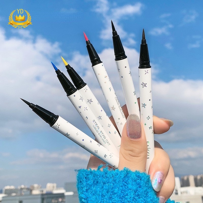 Bút Kẻ Mắt Dạng Gel Chống Thấm Nước Thiết Kế Hình Ngôi Sao/Mèo Kitty