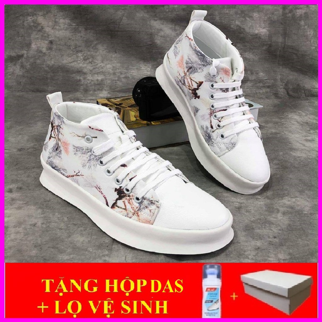 [Tặng Hộp, Tẩy trắng,  VIDEO] Giầy thể thao cổ cao Hàn Quốc | BigBuy360 - bigbuy360.vn