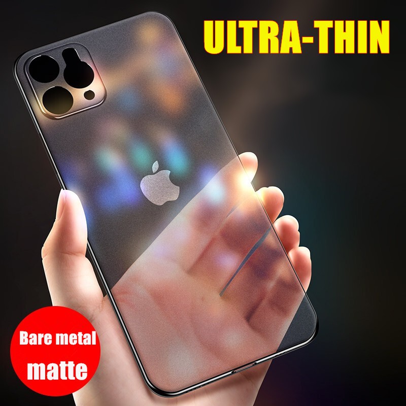 Ốp lưng PC cứng màu nhám siêu mỏng chống sốc sang trọng cho IPHONE 11 PRO MAX 6 6S 8 7 PLUS X XR XS MAX | BigBuy360 - bigbuy360.vn