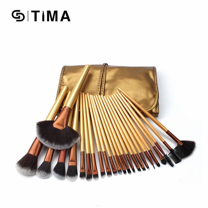 Set 24 cọ trang điểm GDTIMA tay cầm bằng tre cao cấp