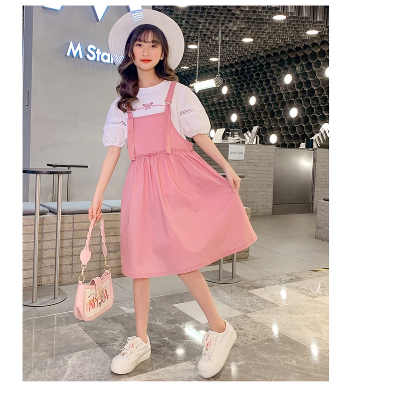 Set yếm cho bé gái phong cách Hàn Quốc mặc tết đẹp size 25-40kg hàng Quảng Châu cao cấp