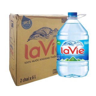 Nước khoáng Lavie can 6 lít