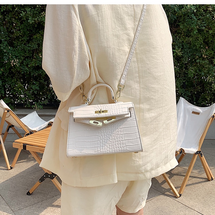 Túi xách nữ đẹp, túi đeo chéo HM da Pu vân rắn sang trọng lịch sự