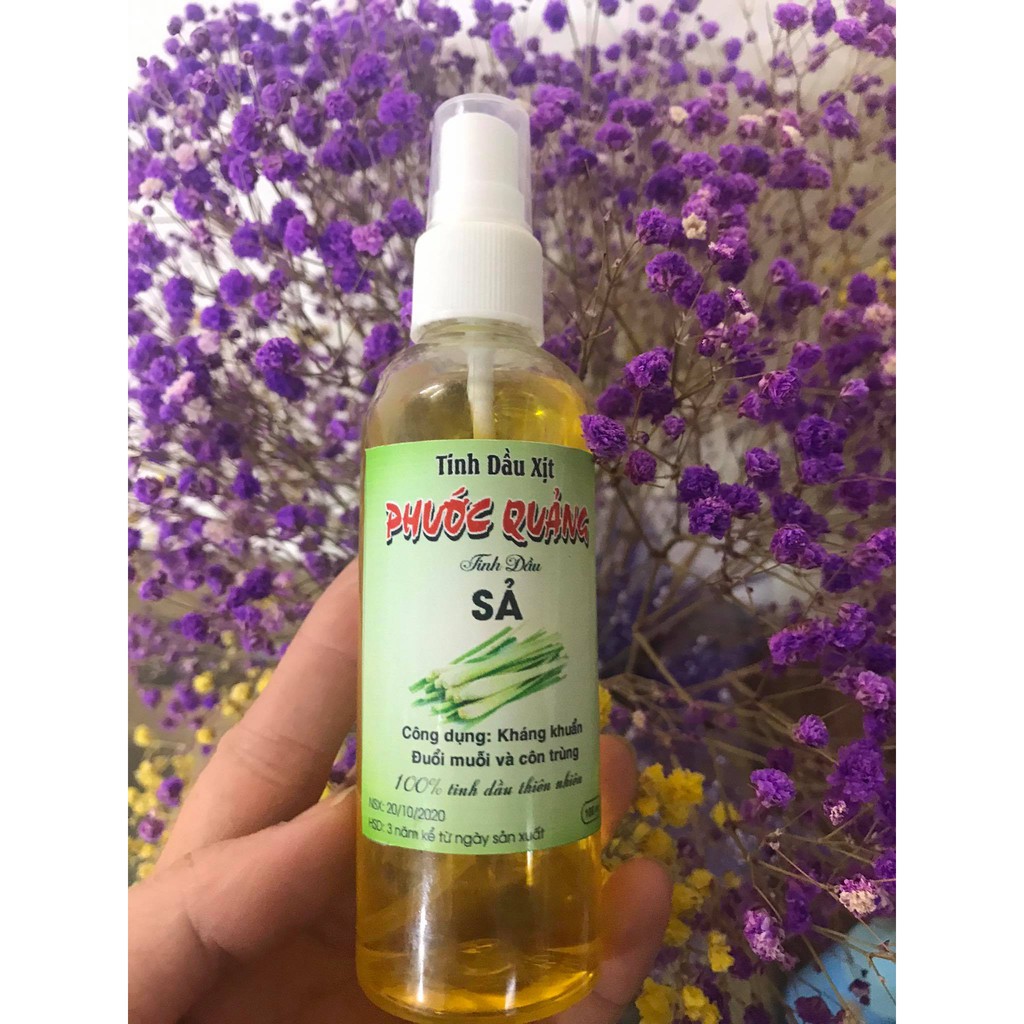 Lọ 100ml tinh dầu xả chống muỗi dạng xịt tiện lợi