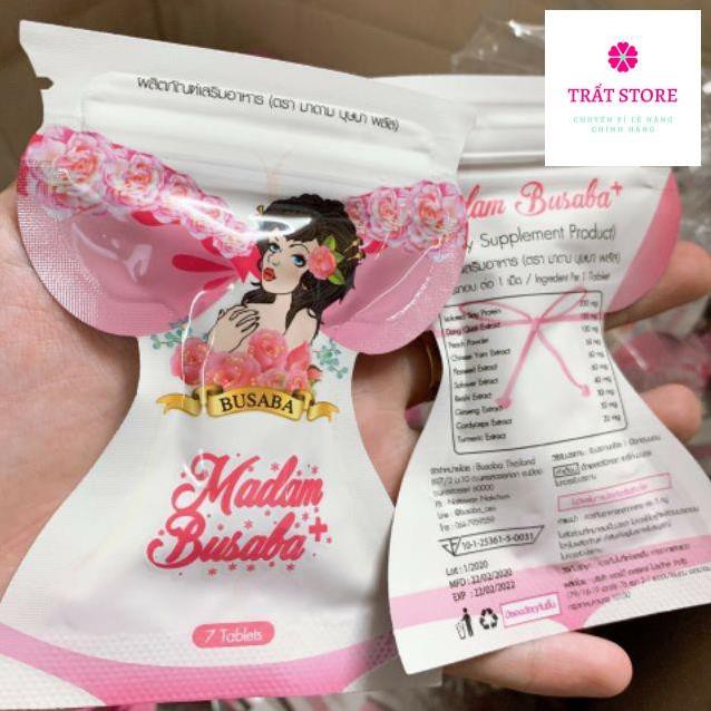 [Mã FMCGLOC giảm 5% đơn 250K] Combo 5 Gói, Madam Busaba Thái Lan Chính Hãng(Nở Ngực, Đẹp Da) | BigBuy360 - bigbuy360.vn