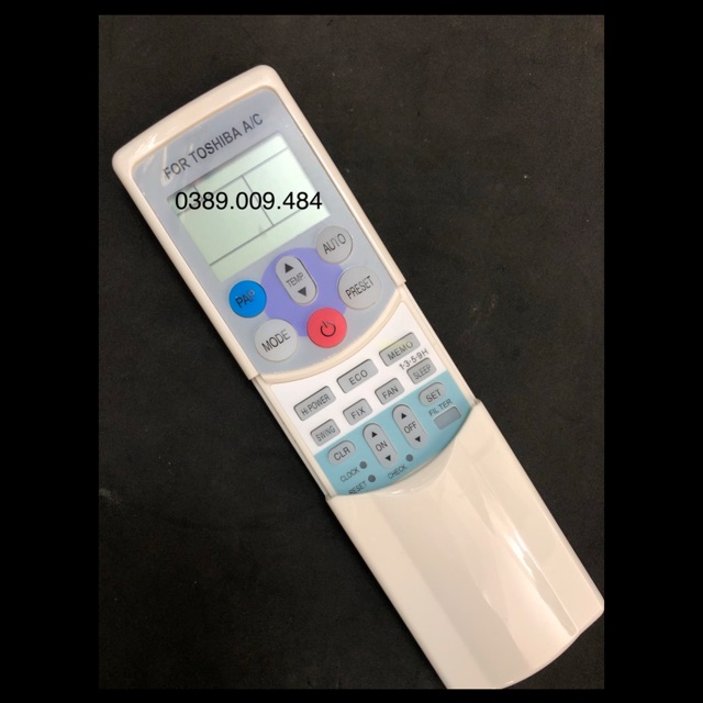 Điều khiển điều hoà TOSHIBA - Remote máy lạnh TOSHIBA (mẫu 3)
